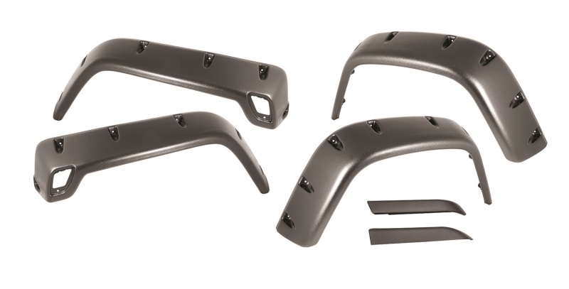 Rugged Ridge 11630.10 All Terrain Fender Flare Set Front And Rear NEW