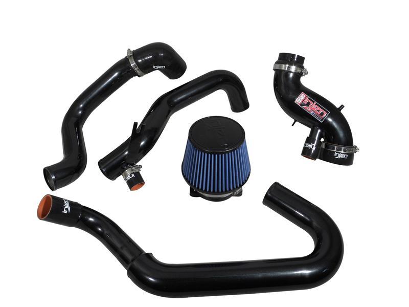 Injen 03-06 Evo 8/9/MR Cast Aluminum Intake System w/ Full Intercooler Piping Black Short Ram Intake - SP1898BLK