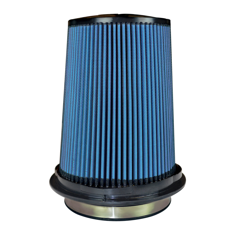 Injen SuperNano Web Dry Air Filter - 5in Flange ID / 7in  Base / 7.9in Media Height / 5in Top - X-1107-BB