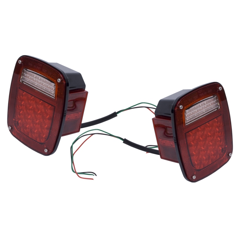 Rugged Ridge 12403.85 Tail Light Kit LED For 76-06 Jeep CJ/Wrangler NEW