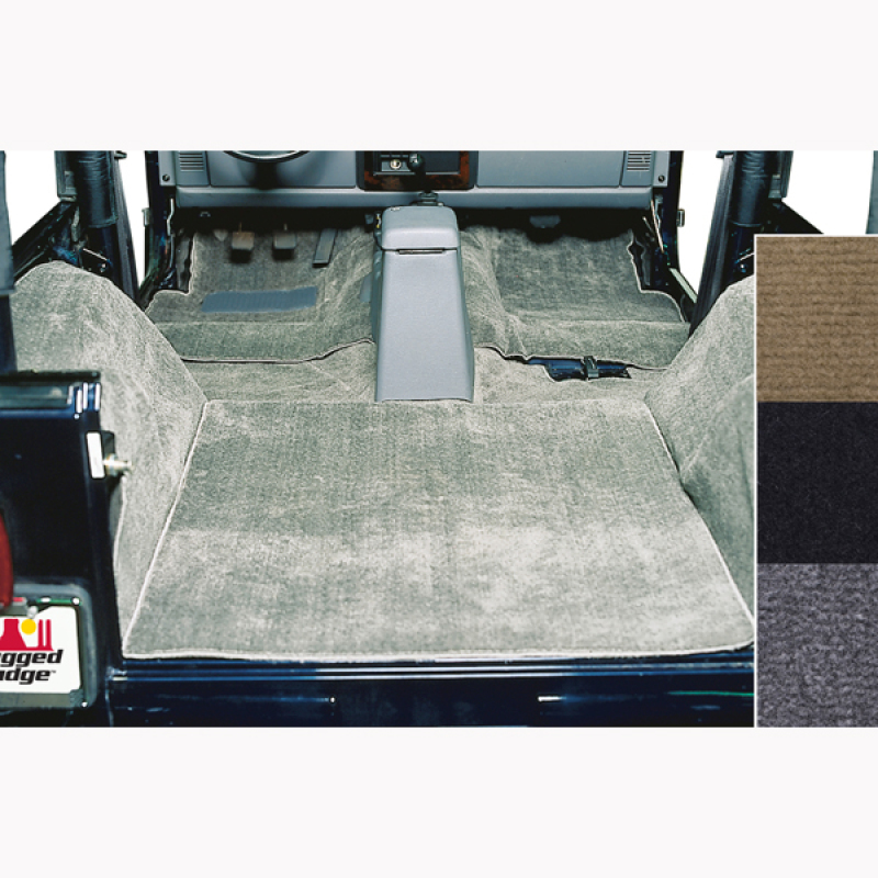 Rugged Ridge 13690.09 Deluxe Carpet Kit Deluxe Gray For 87-95 Jeep Wrangler NEW