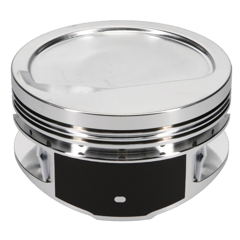 JE Pistons 257956 Inv Dome/Dish Piston Set, 4.500" Bore, 1.645 CD, 0.990 Pin