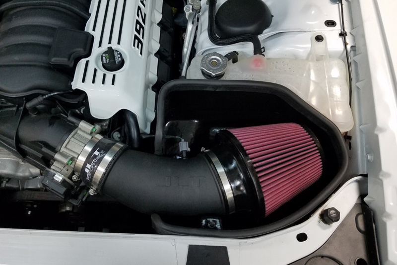 JLT 11-20 Dodge Charger 6.4L (w/o Shaker Hood) Series 2 Black Tex Cold Air Intake Kit w/Red Filter - CAI2-DH64-11