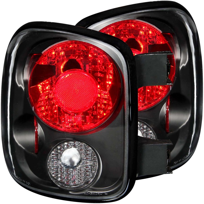 Anzo 211028 Tail Light Assembly, Clear Lens, Black Housing, Pair