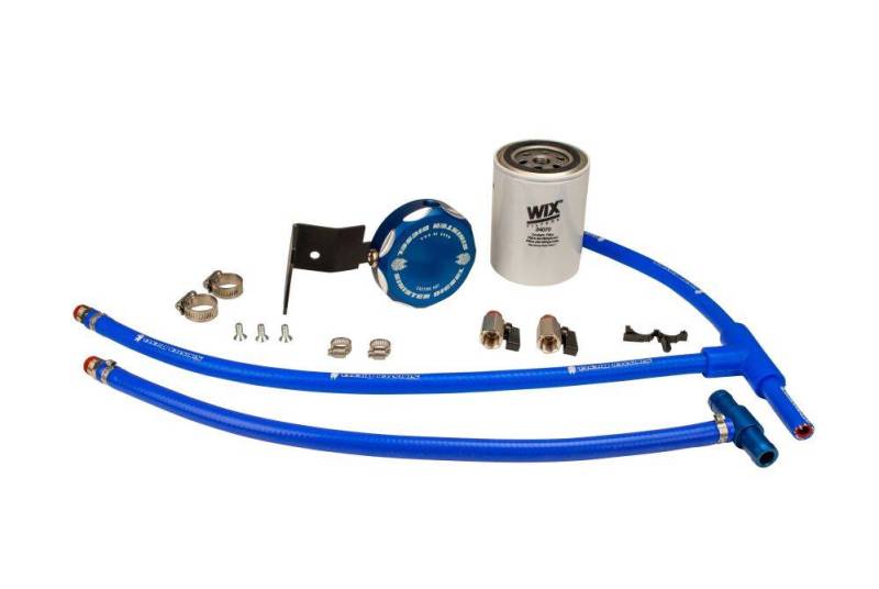 Sinister Diesel 03-07 Ford Powerstroke 6.0L w/ Wix (Round) Coolant Filtration System - SD-6.0CF03-01-20