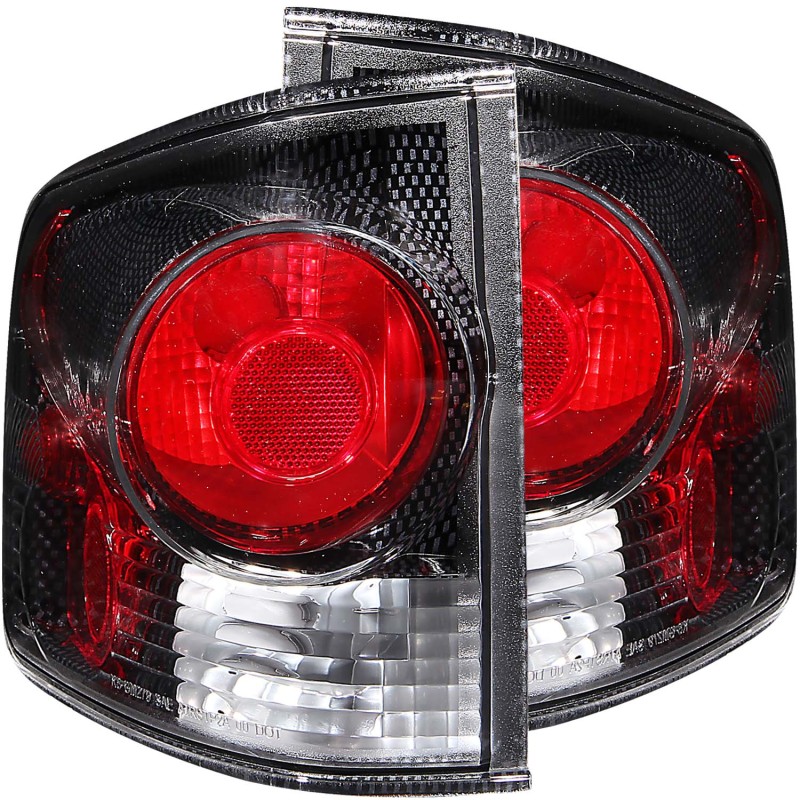 Anzo 211033 Tail Light Assembly, Clear/Red Lens, Carbon Housing, 3D Style