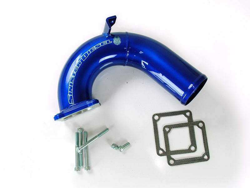 Sinister Diesel 03-07 Dodge Cummins 5.9L Intake Elbow - Blue - SD-INTEL-5.9-03