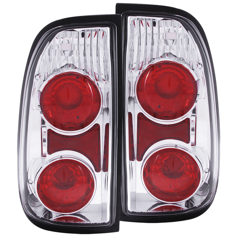 Anzo 211125 Tail Light Assembly, Clear Lens, Chrome Housing, Pair