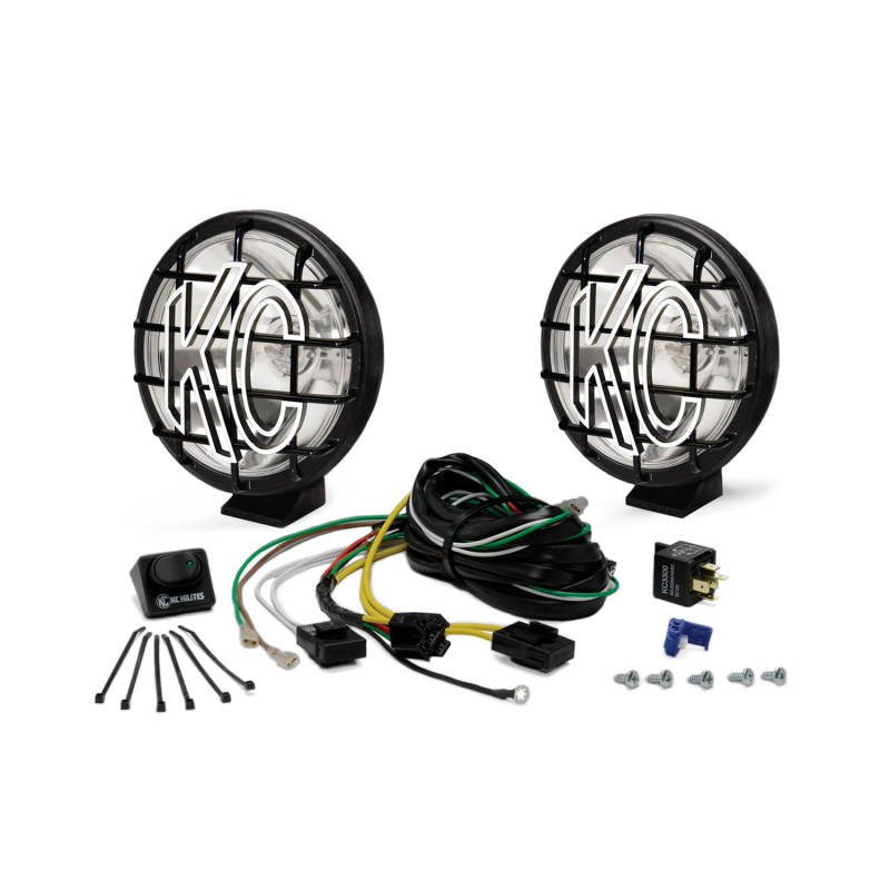 KC Hilites 152 Auxiliary Lights Apollo Pro Halogen 6 in. Diamter Fog Beam Kit