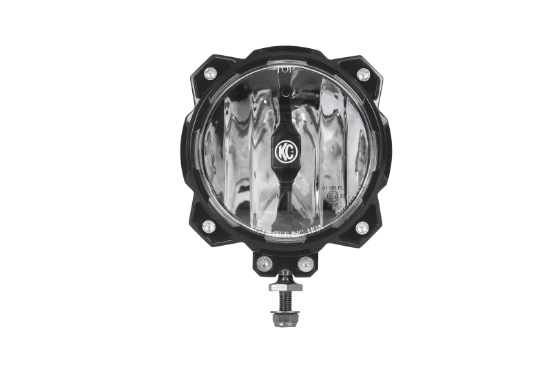 KC Hilites 91300 AuxiliaryLights Gravity 6"Diameter Clear Lens/Bulb BlackHousing