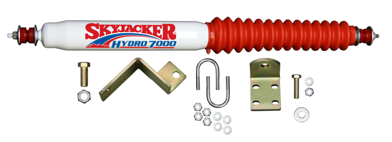 Skyjacker 7122 Steering Stabilizer White Red Boot Single Kit for Chevy GMC