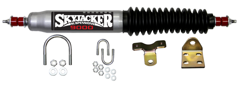 Skyjacker 9100 Steering Stabilizer Single Kit Silver with Black Boot