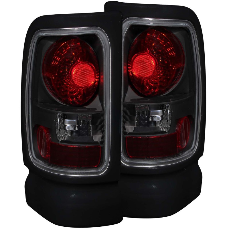 Anzo 211170 Tail Light Assembly Dark Smoke Lens 2pc For 94-02 Dodge Ram 3500