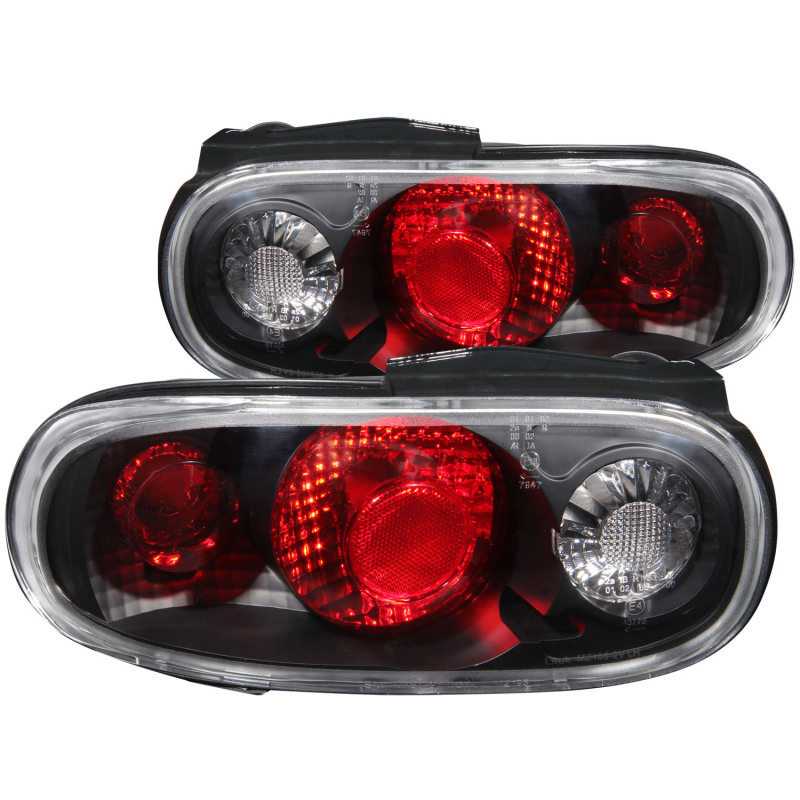 Anzo 221077 Tail Light Assembly, Clear Lens, Black Housing, Pair