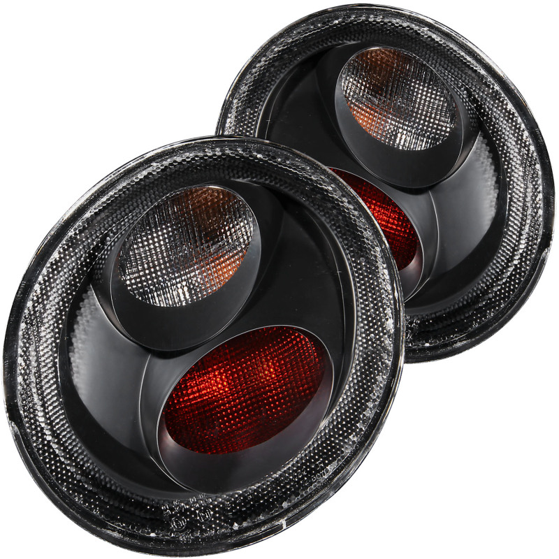 Anzo 221119 Tail Light Assembly, Clear Lens, Black Housing, Pair