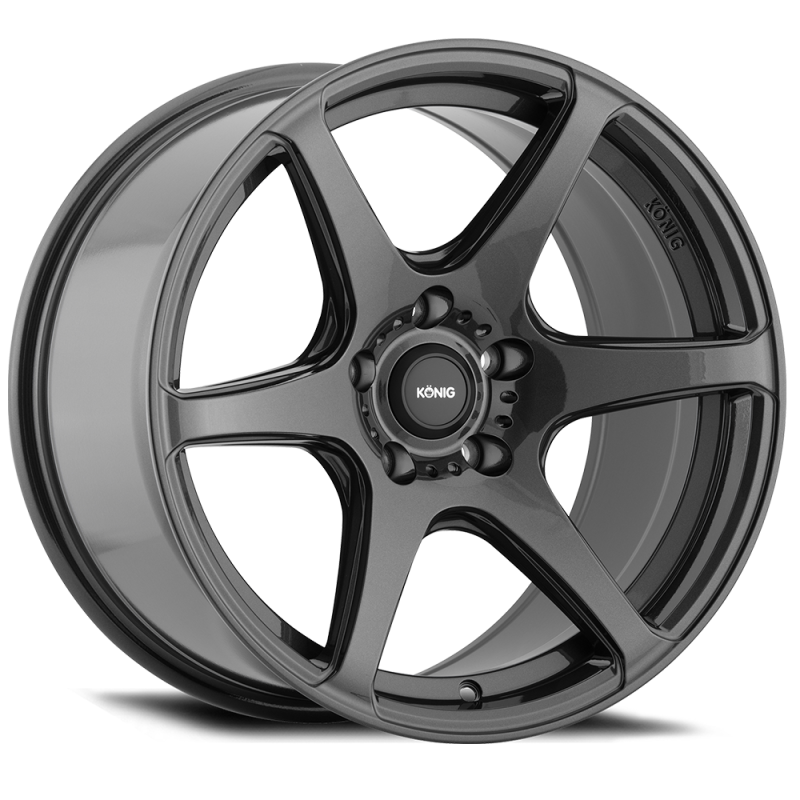 Konig TM87514356 Tandem 17"x8" Wheel, 5x114.3 Bolt Pattern - Gloss Graphite NEW