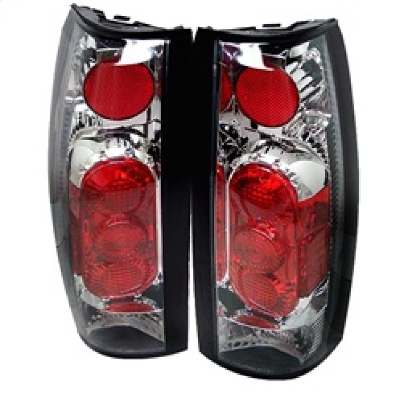 Spyder 5001337 Euro Style Tail Lights Black For 99-00 Cadillac Escalade 2pc