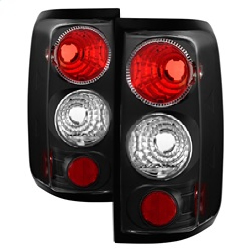 Spyder 5003195 Euro Style Tail Lights, Pair, Black For 04-2008 Ford F-150