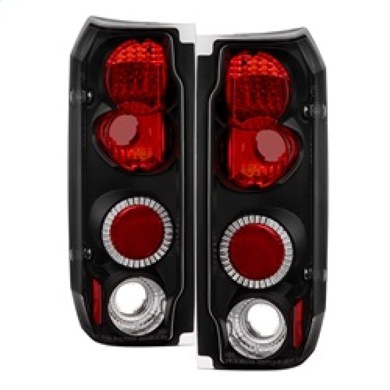 Spyder 5003300 Euro Style Tail Lights Black For 1988-1996 Ford Bronco 2pc