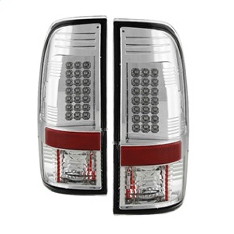 Spyder 5003904 LED Tail Lights Black For 2008-2016 Ford F-450 Super Duty 2pc