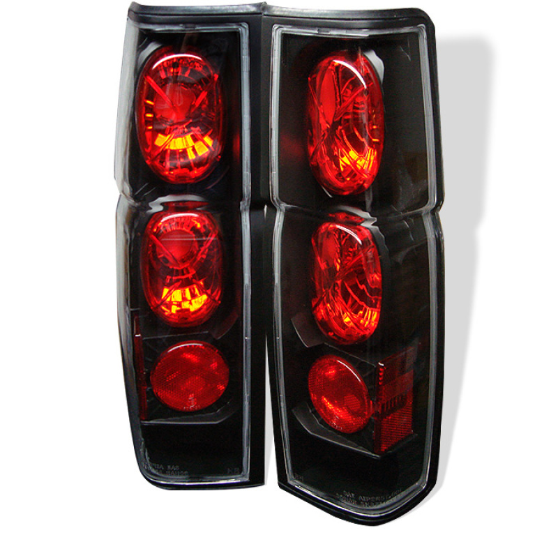 Spyder 5006875 Euro Style Tail Lights, Pair, Black For 95-97 Nissan Pickup
