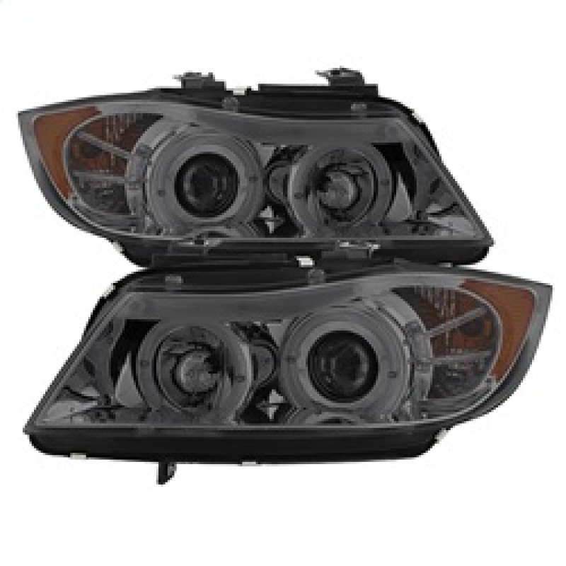 Spyder Auto 5009029 Halo Amber Projector Headlights Pair Smoke NEW