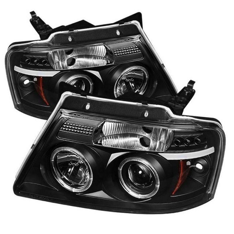 Spyder 5010209 PRO-YD-FF15004-HL-G2-BK Projector Headlight LED Halo Blk