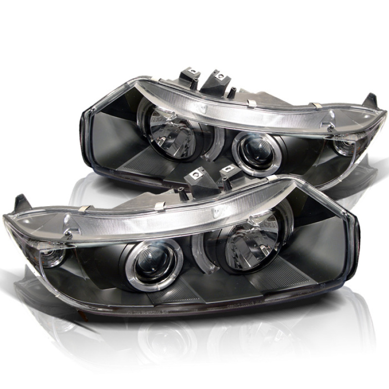 Spyder 5010780 Halo Projector Headlights Black For 2006-2008 Honda Civic 2pc