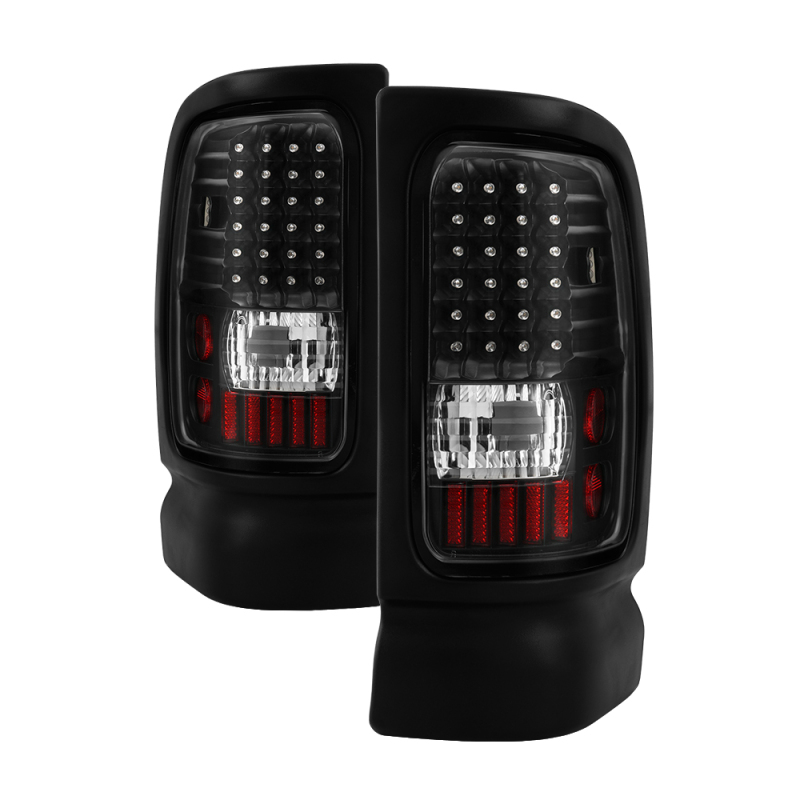 Xtune 5012777 LED Tail Lights Black For Dodge Ram 3500 94-02 NEW