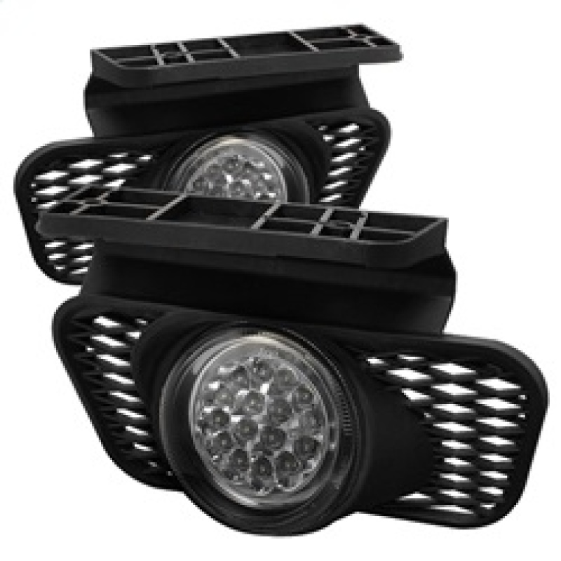 Spyder 5015556 LED Fog Lights, w/Switch, Pair, Clear