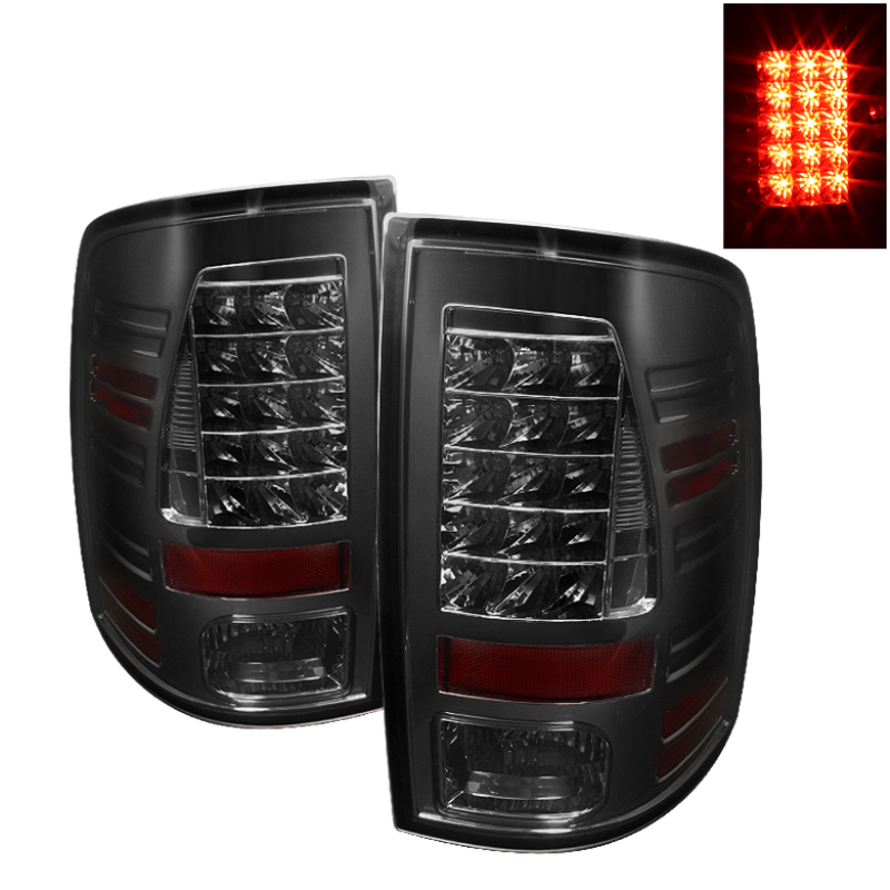 Spyder 5017581 LED Tail Lights Black For 2011-2018 Ram 3500 2pc