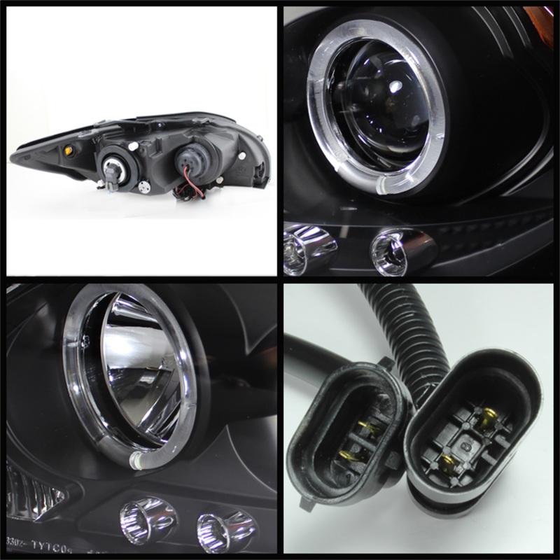 Spyder 5073303 LED Halo Projector Headlights (Black) For 08-10 Scion TC