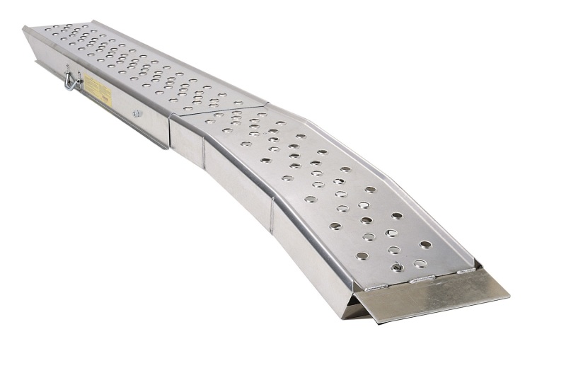 Lund 602013 118" Aluminum Arched Folding - Loading Ramp, 750 lbs. Capacity