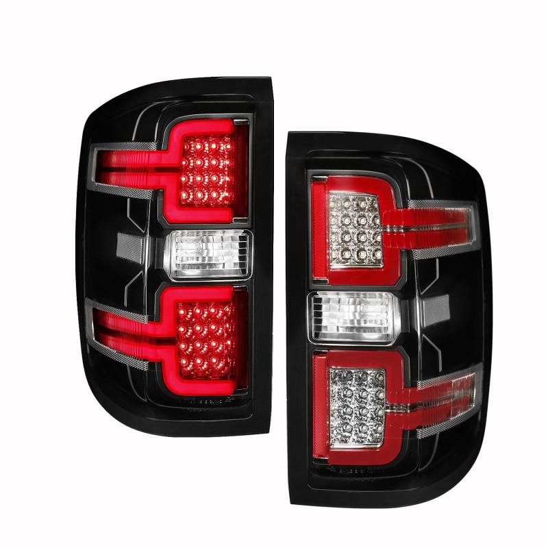 Anzo 311289 Tail Light Assembly LED Black Lens For 14-18 Silverado 3500 HD