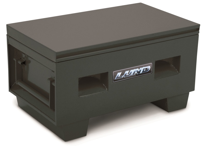 Lund 708048 Heavy Duty Medium 48-Inch Job Site Storage Box - Black Steel