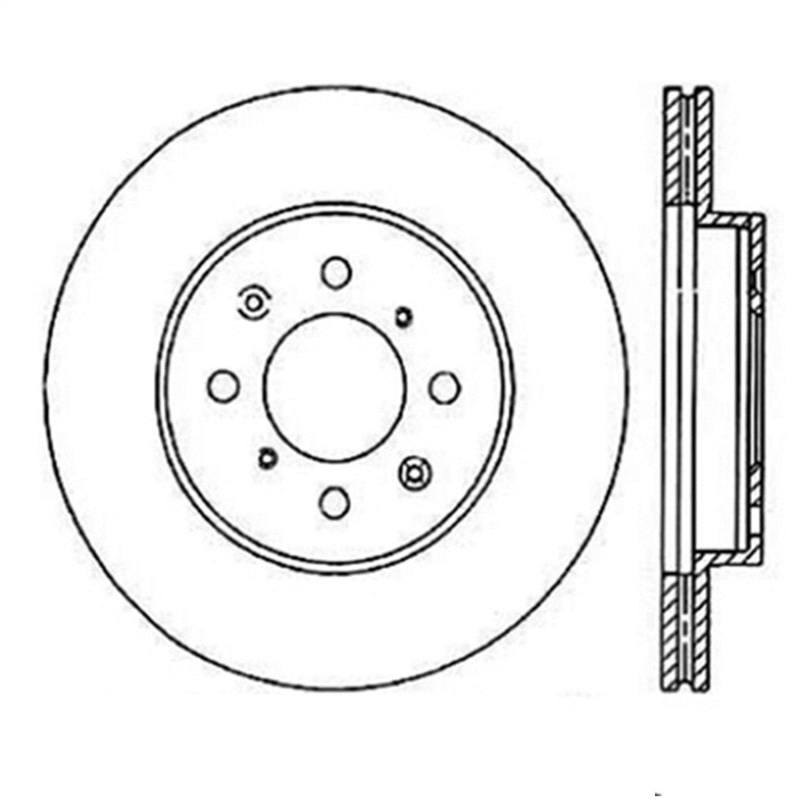 StopTech 126.40021SL Sport Slotted Brake Rotor For 97-05 Acura EL