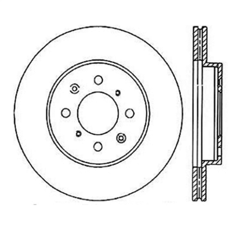 StopTech 126.40021SR Sport Slotted Brake Rotor For 97-05 Acura EL