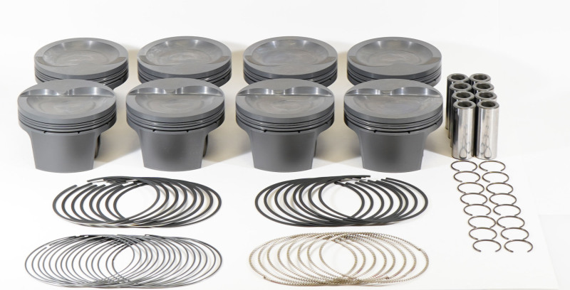 Mahle MS Piston Set SBF 410ci 4.040in Bore 4.000in Stroke 6.25in Rod .927 Pin -26cc 9.5 CR Set of 8 - 930248440