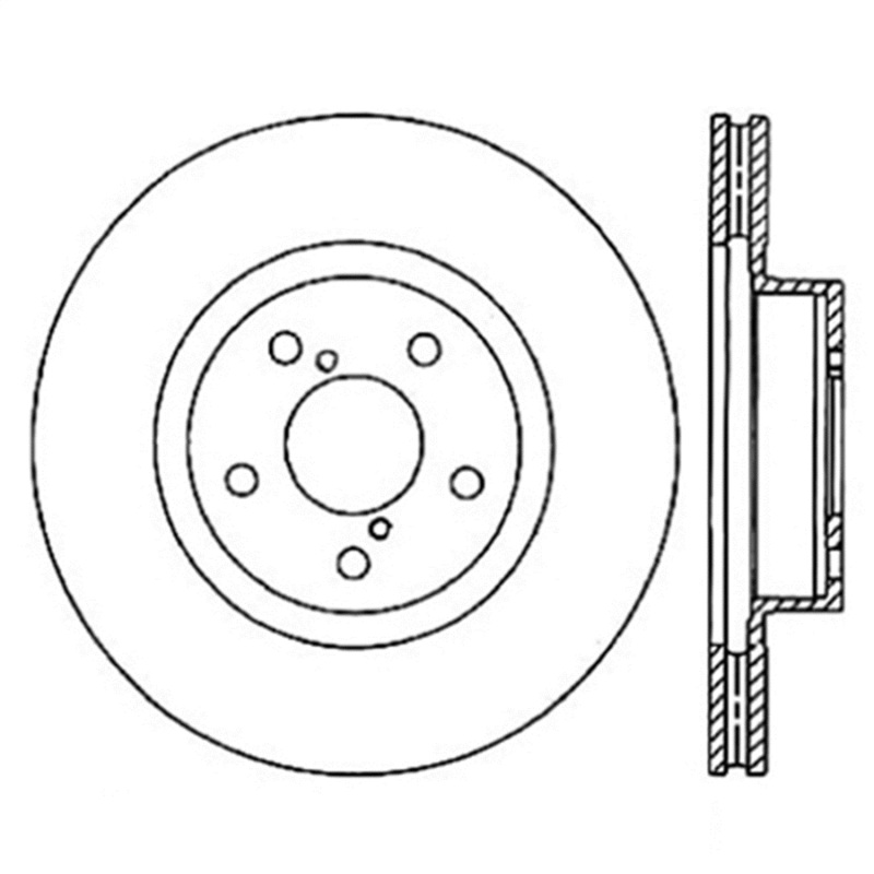 StopTech 126.47021SR Sport Slotted Brake Rotor For 17-20 Toyota 86