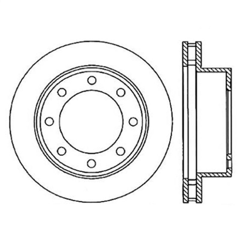 StopTech 126.65086CSL Sport Slotted Cryo Brake Rotor For 00-05 Ford Excursion