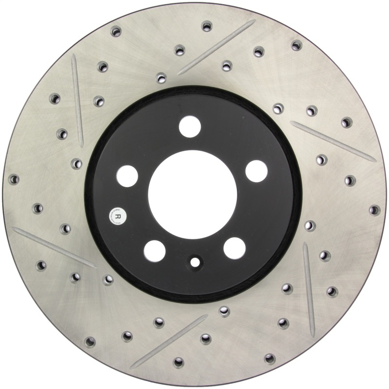 Centric 127.33059R Sport Drilled & Slotted Brake Rotor; Front Right