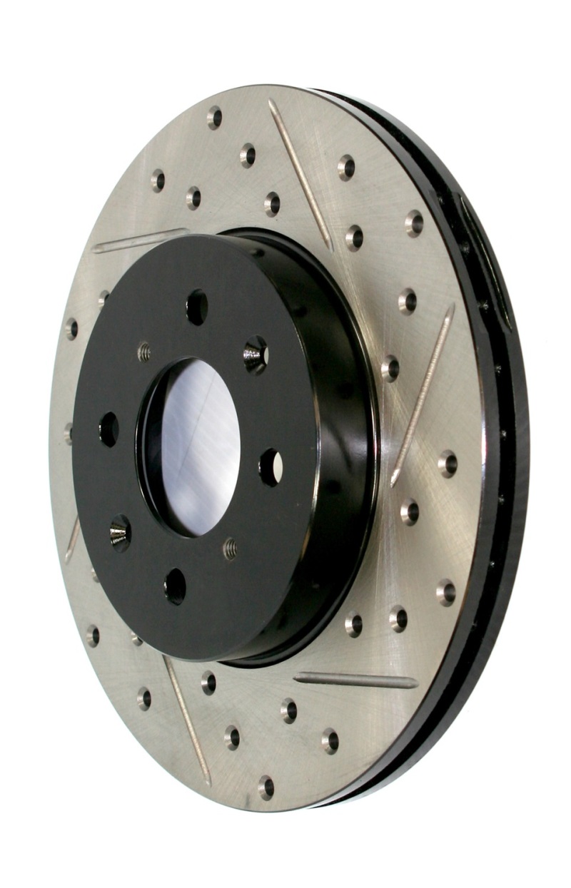 Centric 127.34150L Sport Drilled & Slotted Brake Rotor; Rear Left