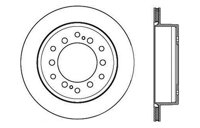 StopTech 127.44175L Sport Drilled & Slotted Brake Rotor For 10-20 Lexus GX460