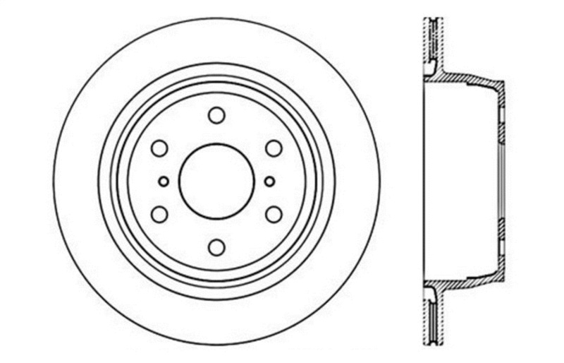 Stop Tech 127.66065L Sport Drilled & Slotted Brake Rotor