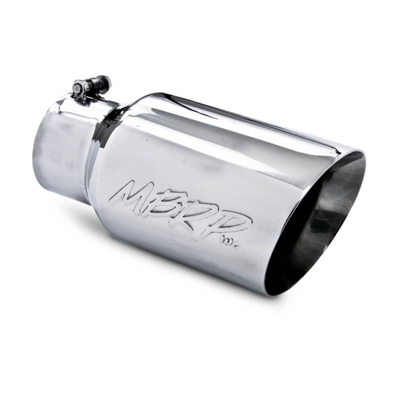 MBRP T5072 Dual Wall Angled Exhaust Tip 4" Inlet 6" Outside Dia. 12" Length