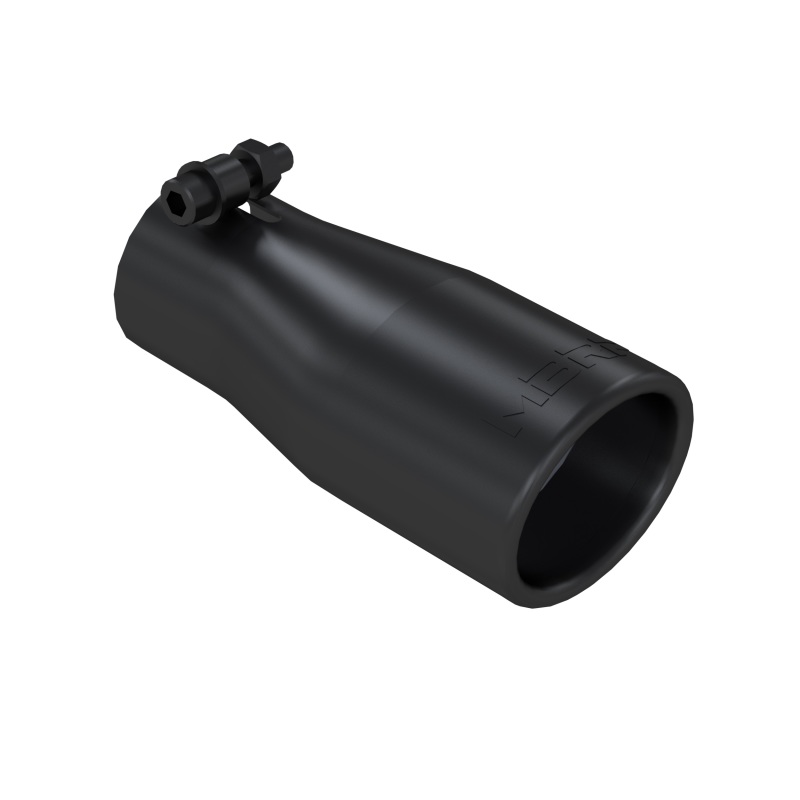 MBRP T5116BLK Exhaust Tip 3.75" OD Oval 2.5" inlet 7.0625" length Black