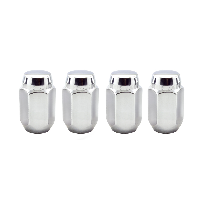 McGard Hex Lug Nut (Cone Seat) 7/16-20 / 13/16 Hex / 1.5in. Length (4-Pack) - Chrome - 64001