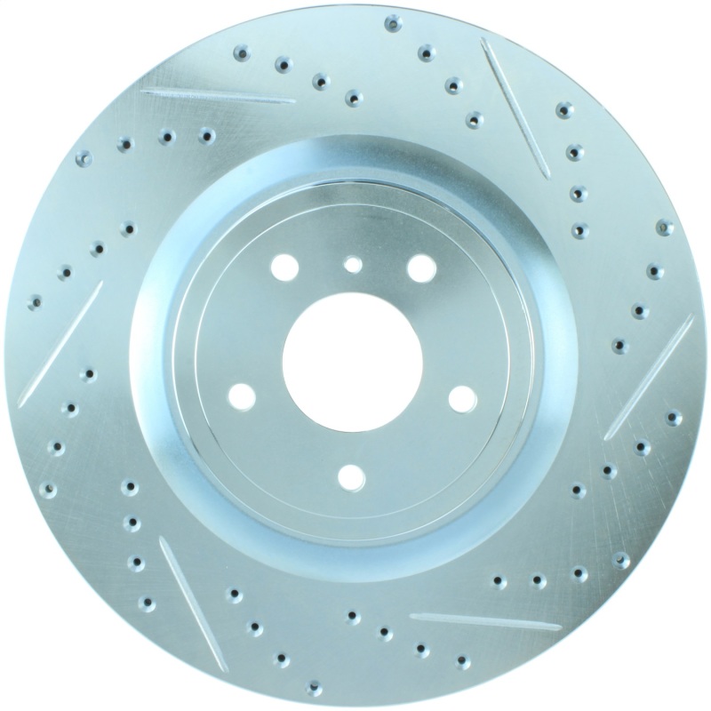 Centric 227.42100L Select Sport Drilled and Slotted Brake Rotor; Front Left