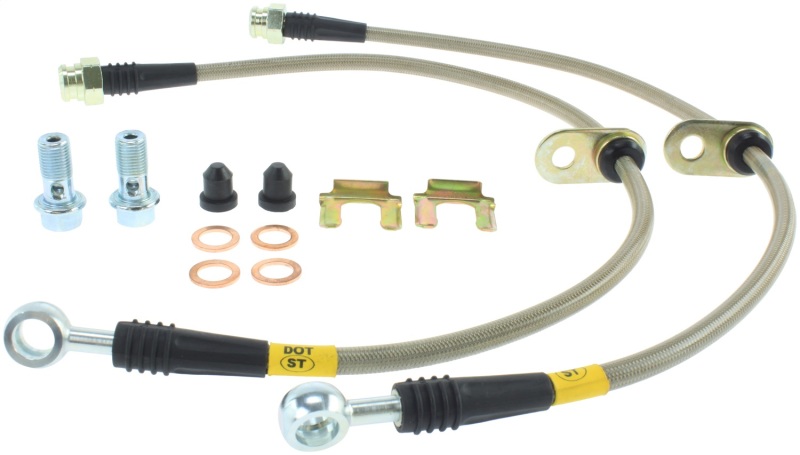 StopTech 950.47001 Stainless Steel Front Brake Lines For 9-2X Impreza