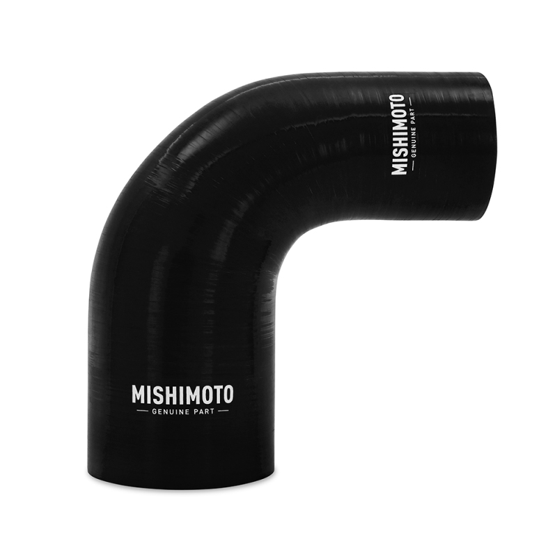 Mishimoto Silicone Reducer Coupler 90 Degree 2.5in to 3in - Black - MMCP-R90-2530BK